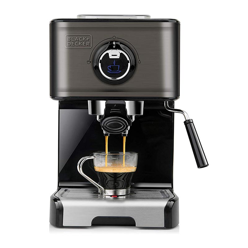 Μηχανή Espresso της Black + Decker με Inox design